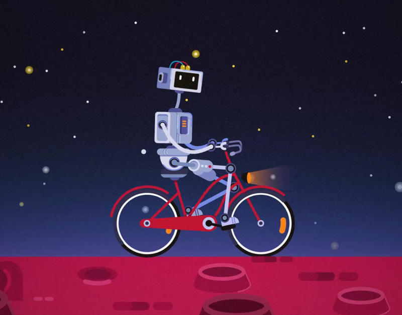 Space bot motion design