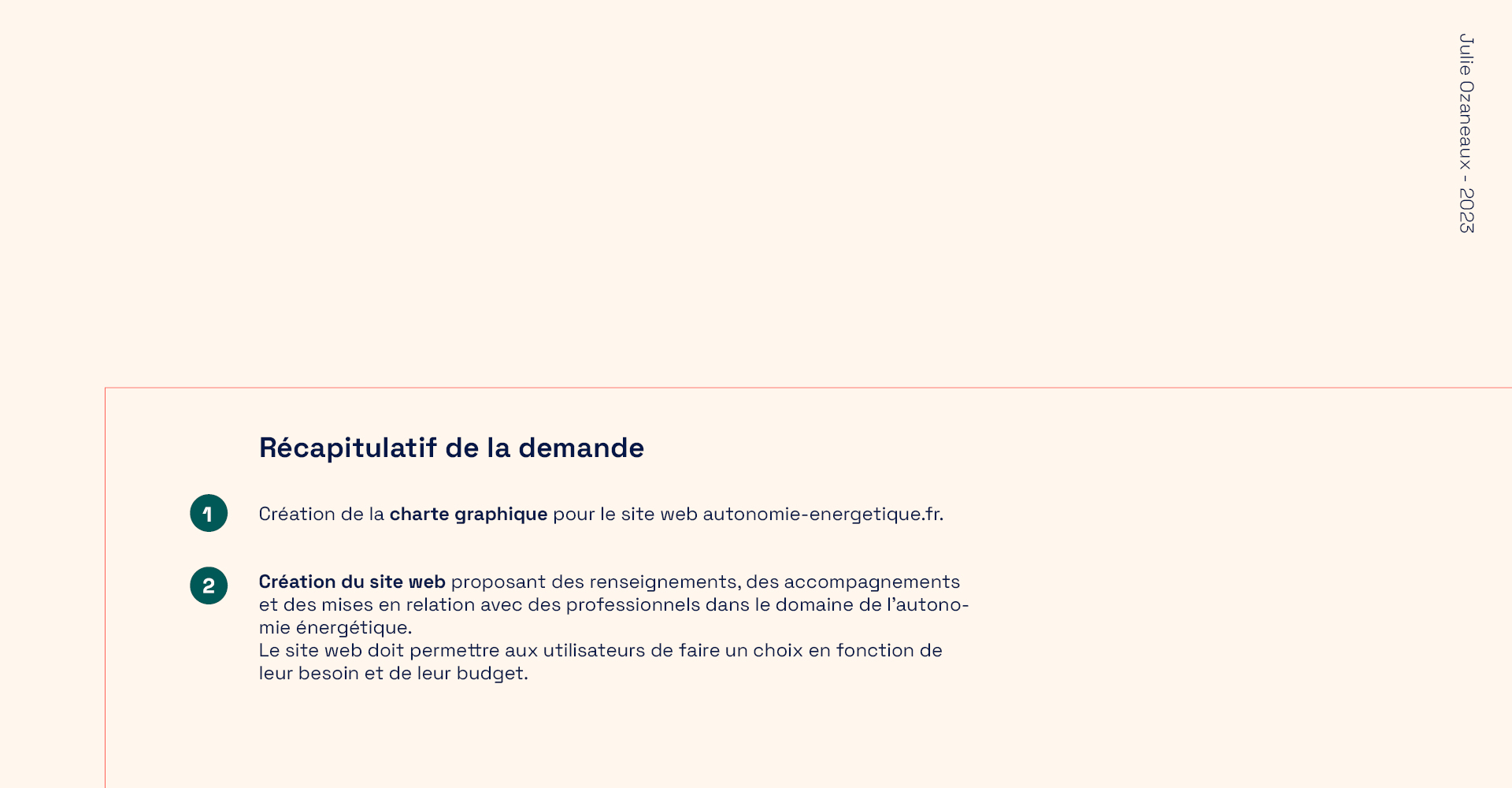 Autonomie énergétique - Visual brand / Website design