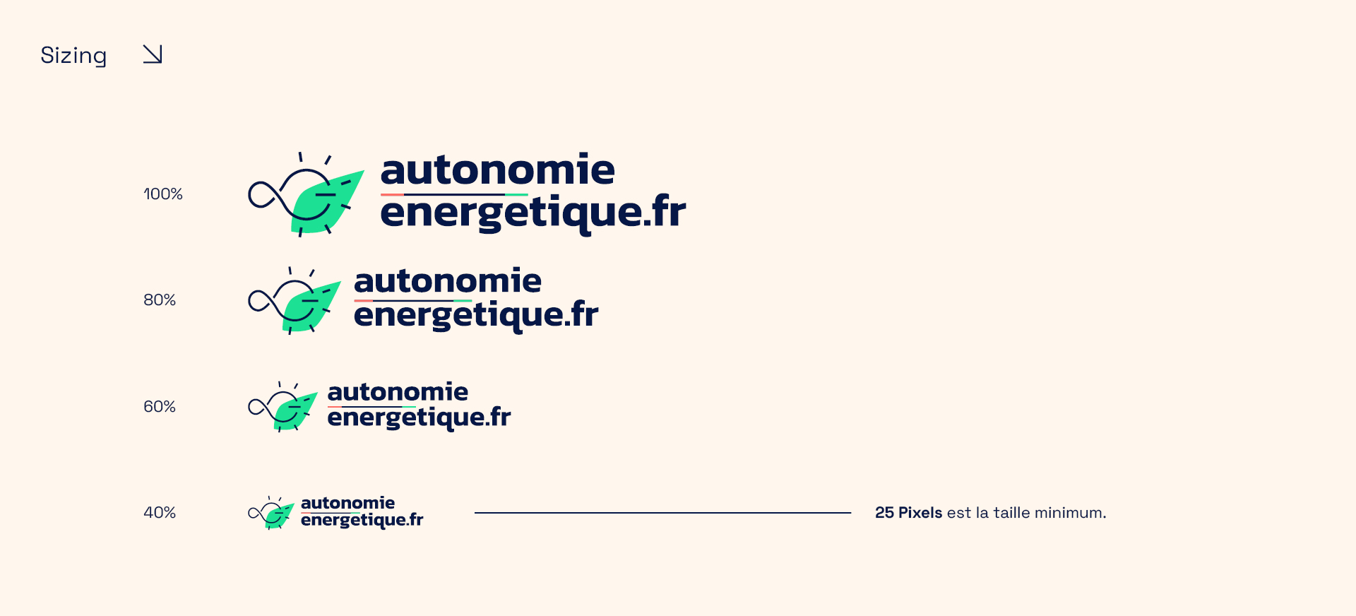 Autonomie énergétique - Visual brand / Website design