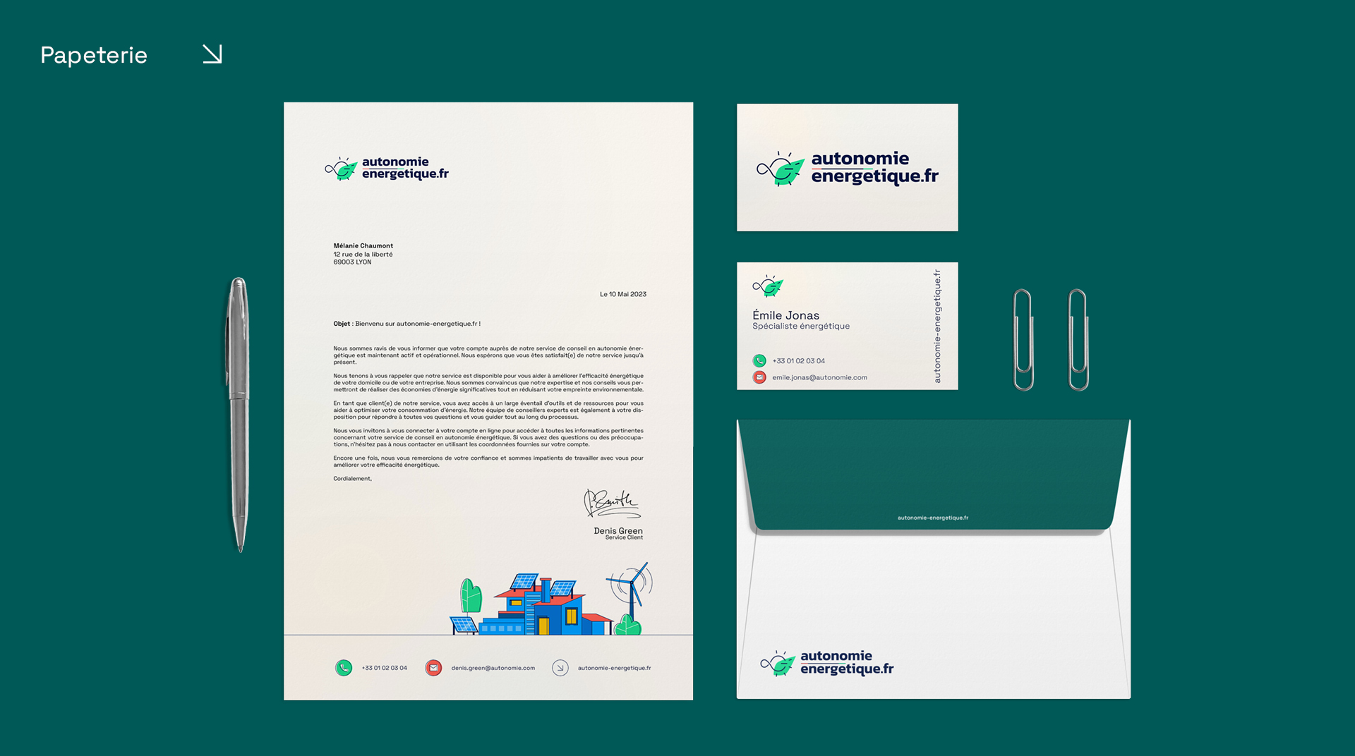 Autonomie énergétique - Visual brand / Website design