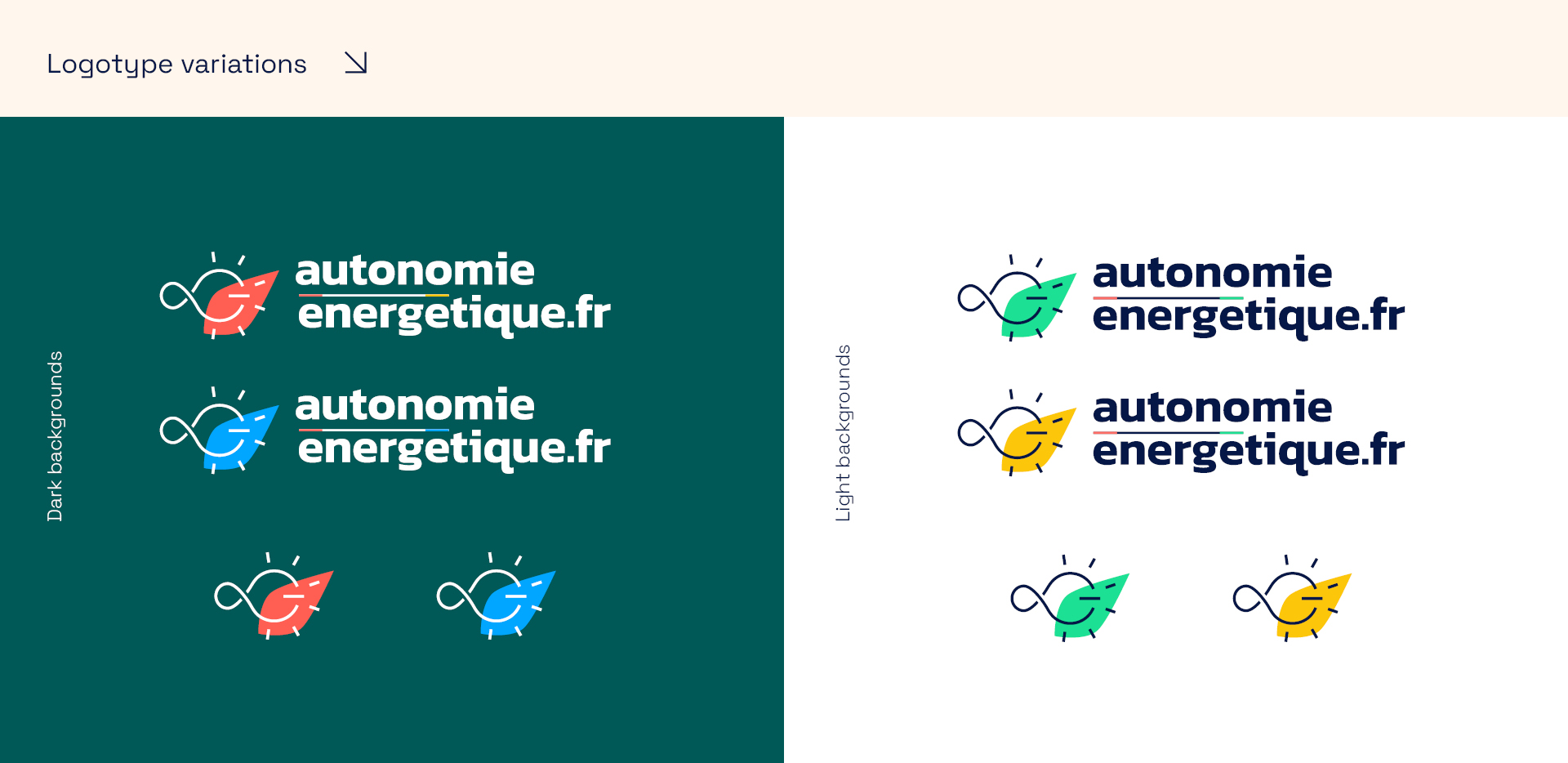 Autonomie énergétique - Visual brand / Website design