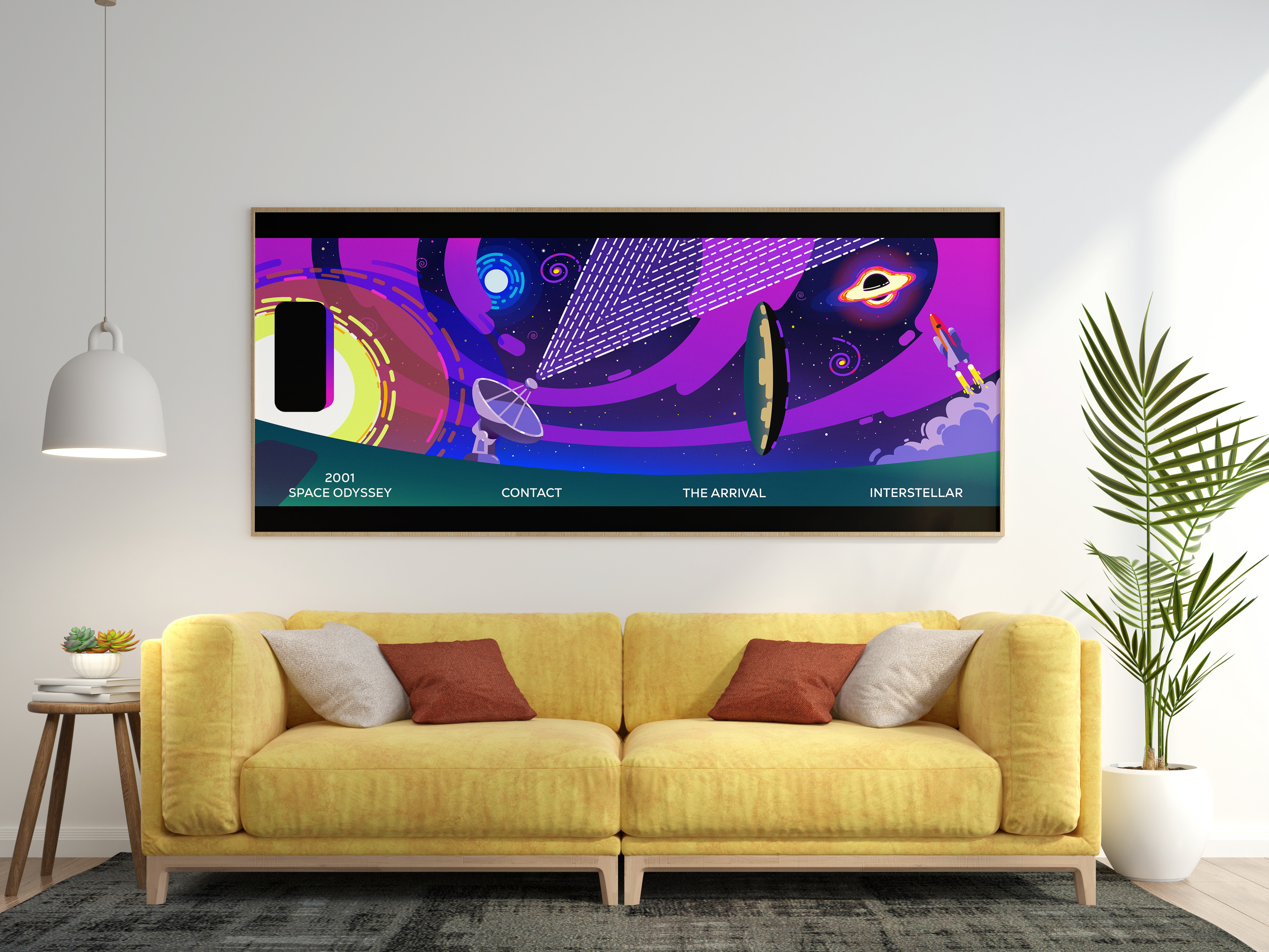 flat design poster