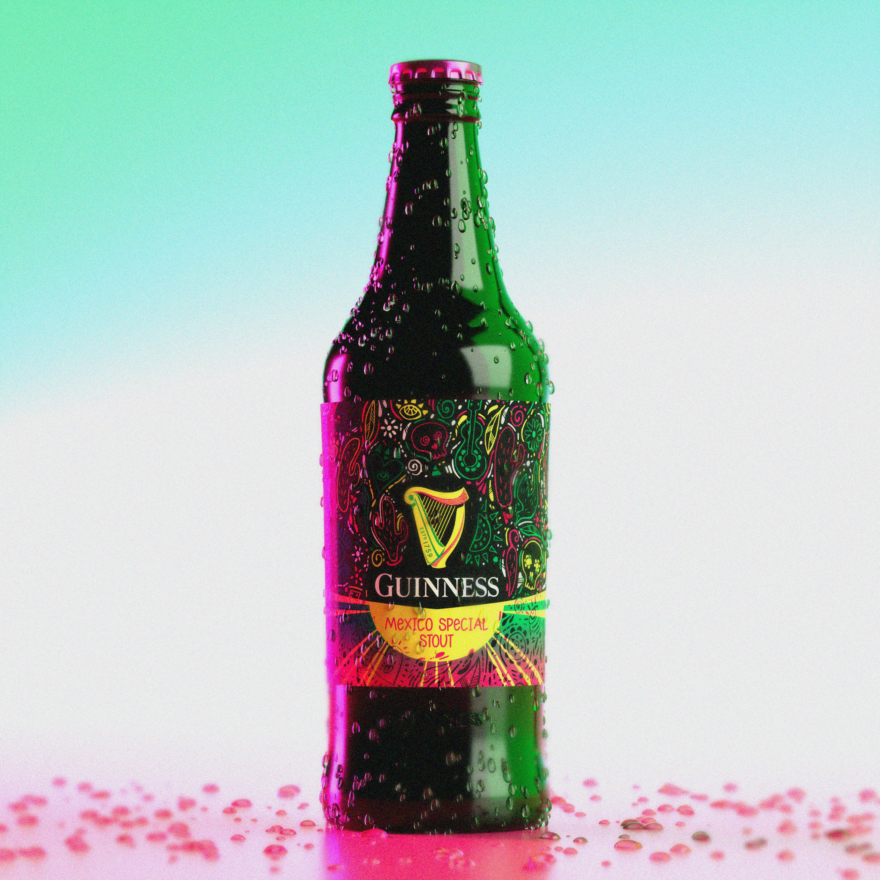 Guinness design and 3d