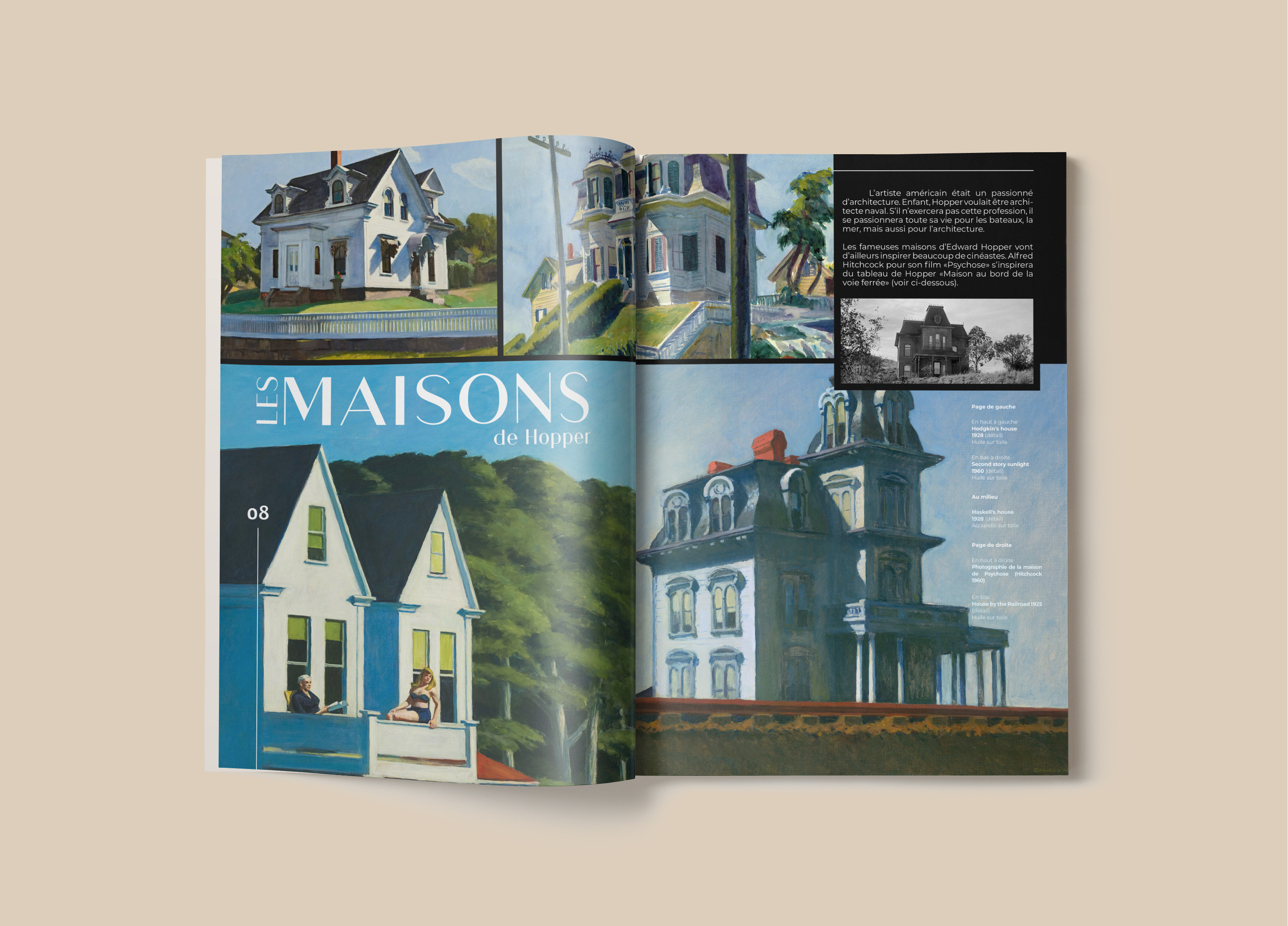 hopper magazine layout design