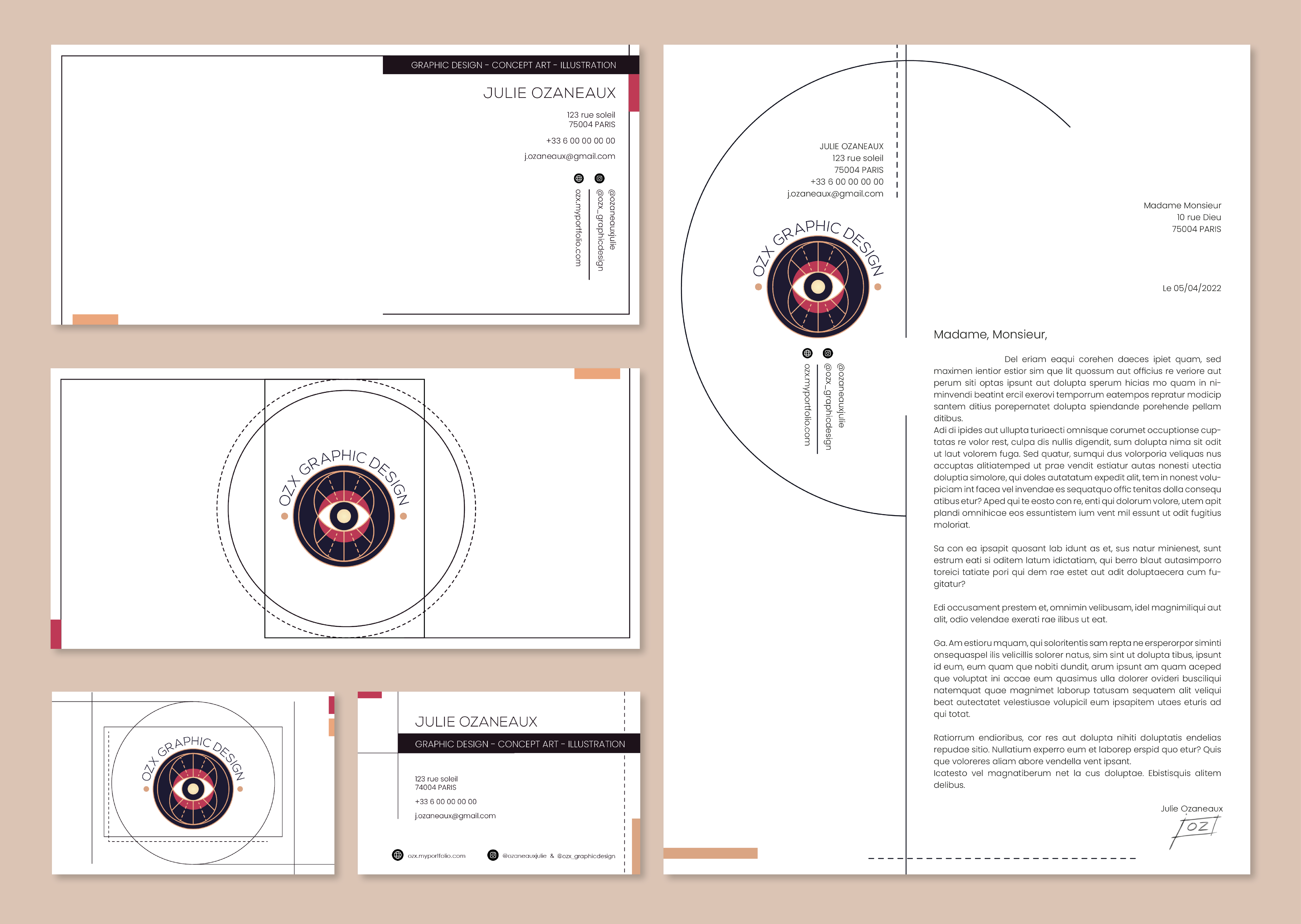 Logotype personal visual identity