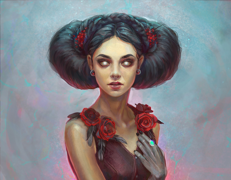 Blind witch - digital art