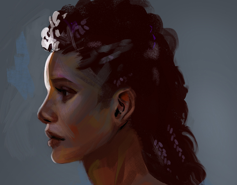 Girl portrait speedpainting digital art