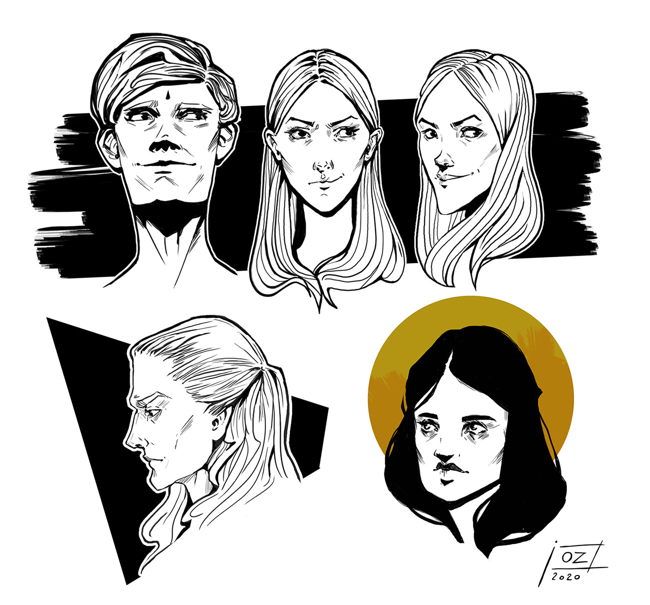 random doodles digital painting