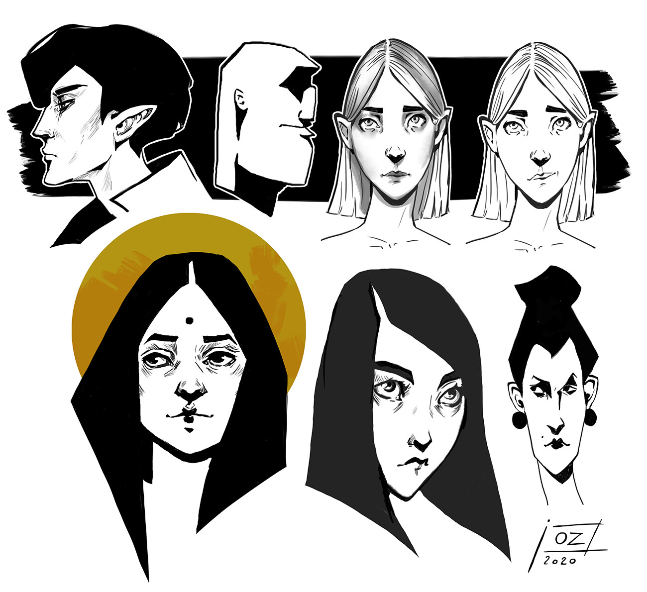 random doodles digital painting