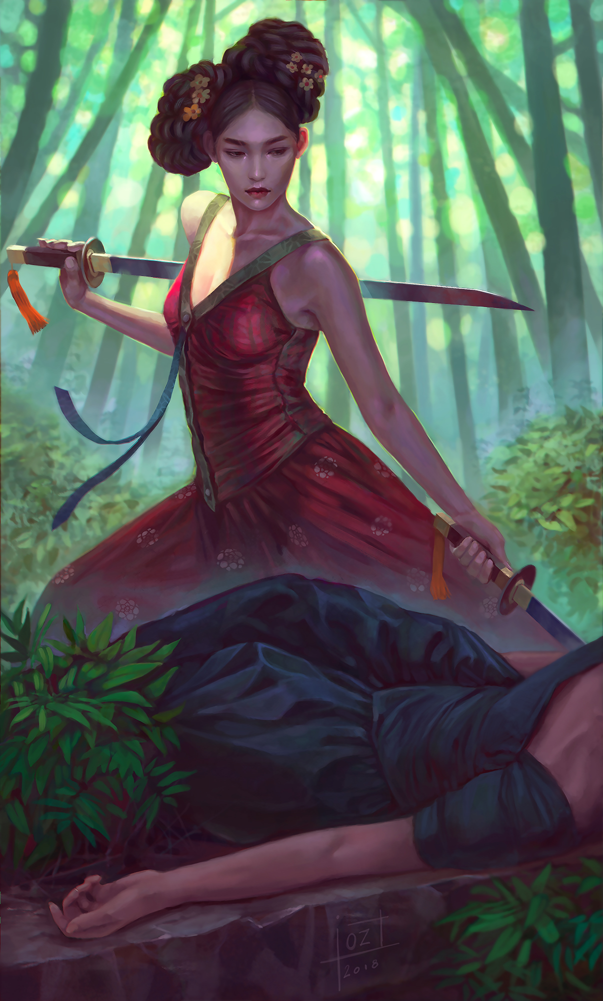 Ritual digital painting