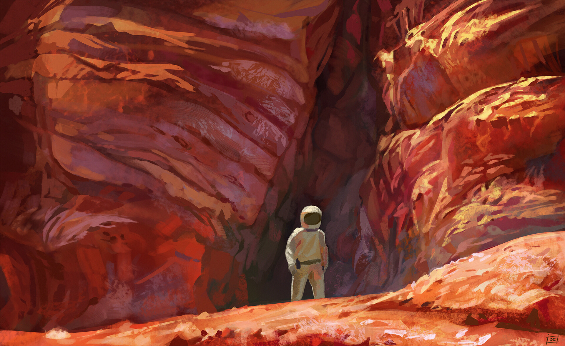 Spaceman speedpainting digital painting