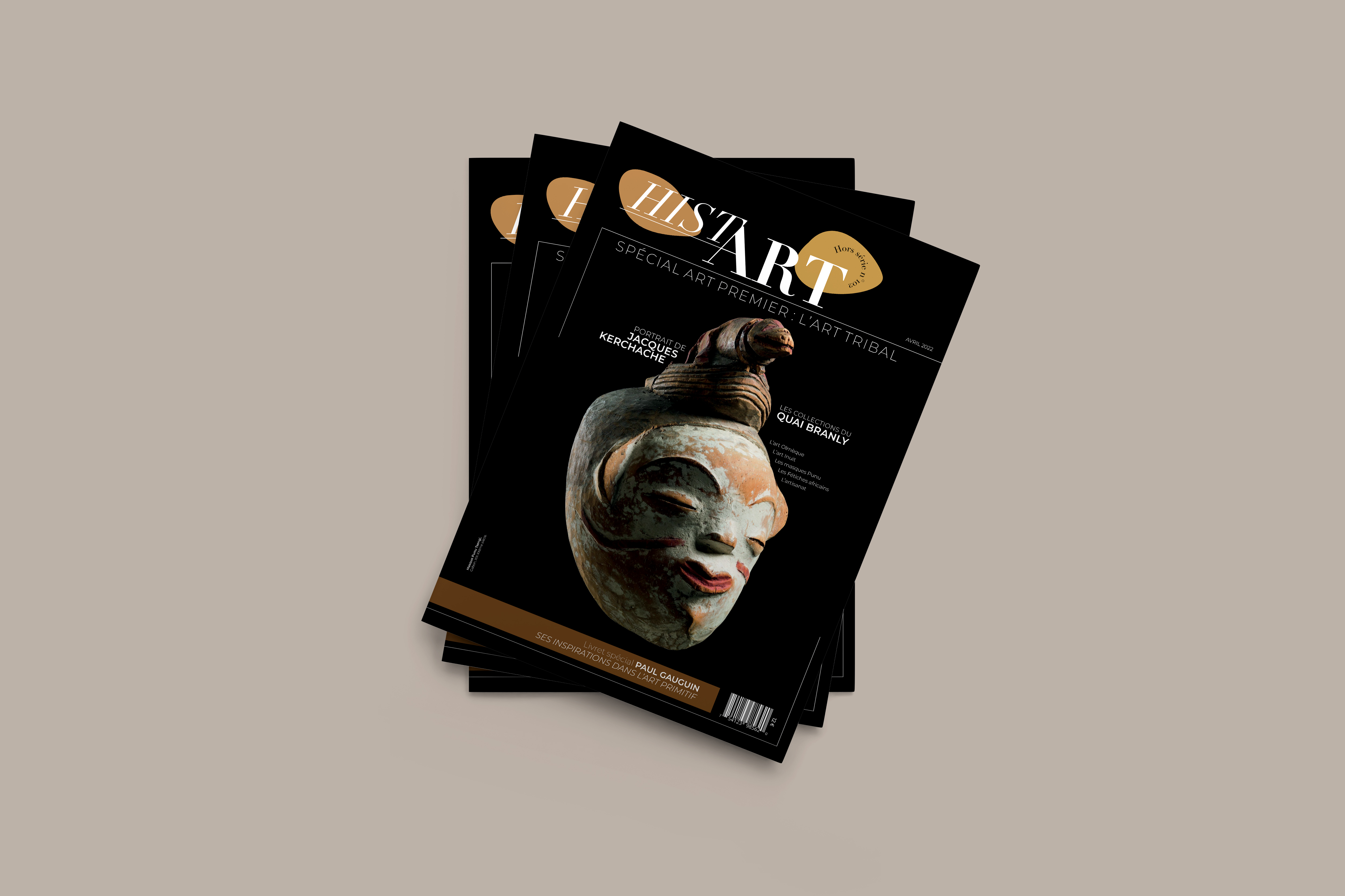 Art magazine layout design